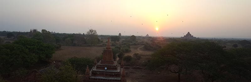 Sunrise in Bagan, Burma - Myanmar