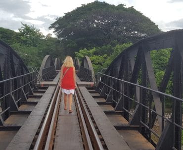 Bridge over the river kwai in Kanchanaburi