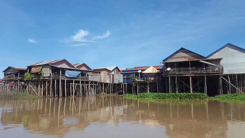 Stilted village on Tonle Sap Lake, Cambodia