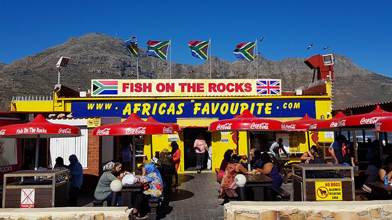Where to eat in Hout bay: Fish on the Rocks in Hout bay, Cape Town, South Africa
