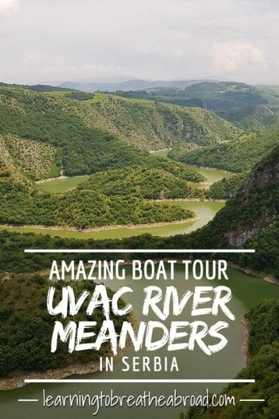 Amazing boat tour on Uvac River Meanders in Serbia