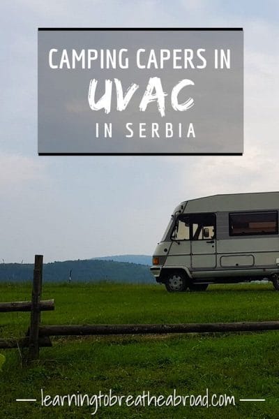 Camping capers in Uvac in Serbia