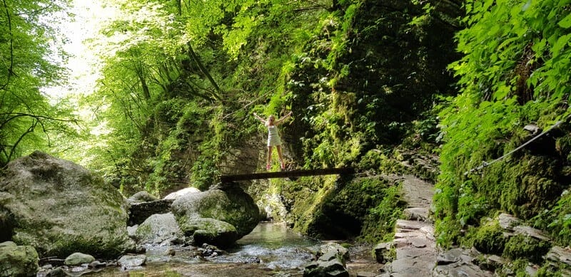 Bovec to Piran: Kozjak Waterfall, Slovenia