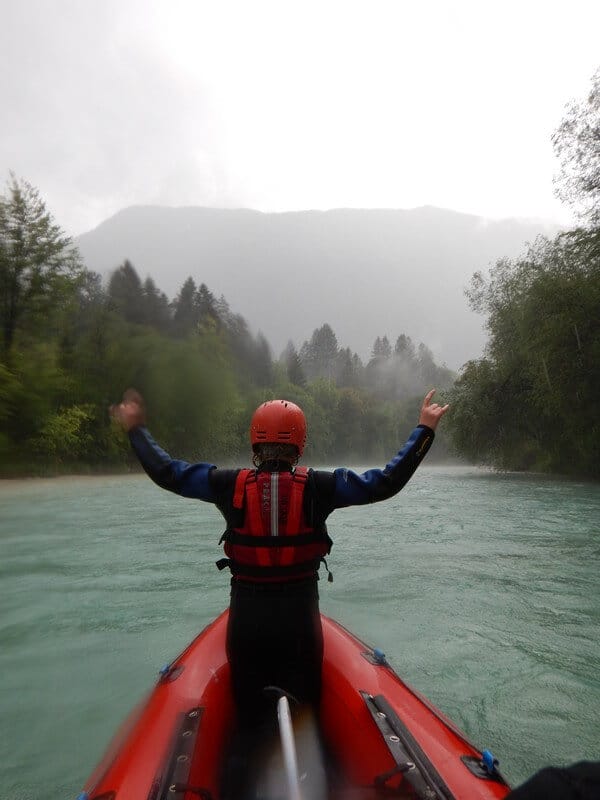Soca river rafting in Bovec, Slovenia