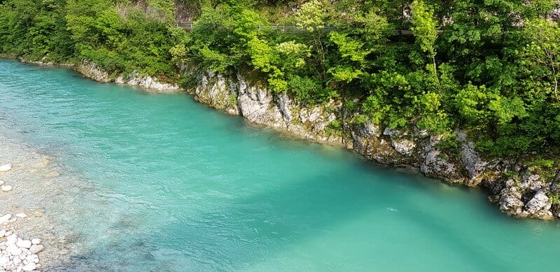 Soca River in Bovec, Slovenia