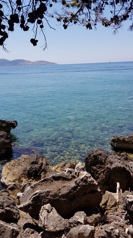 Montenegro coastline: turquoise water