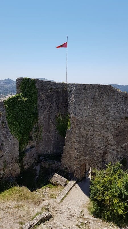 The Stari Bar castle walls
