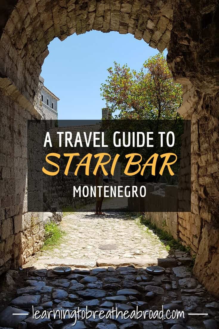 The old town of Stari Bar in Montenegro