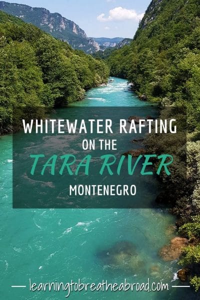 Whitewater rafting on the Tara River in Montenegro