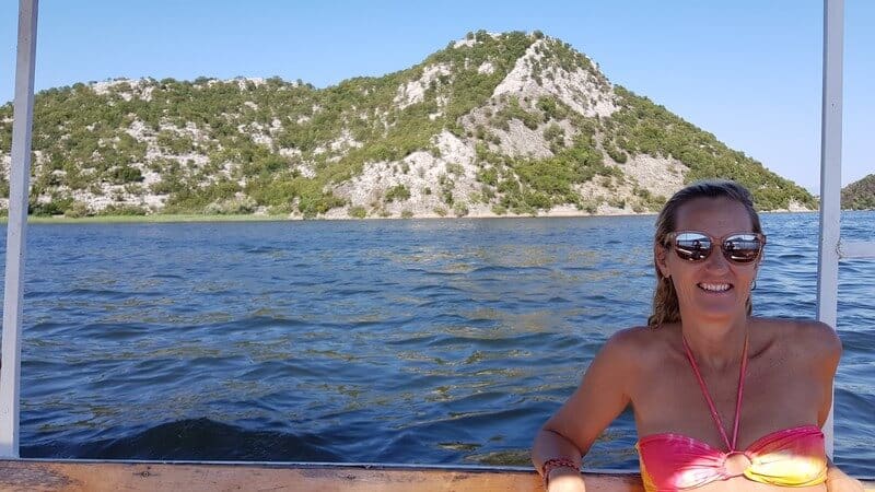 Boat trip on Lake Skadar in Montenegro: Swimming