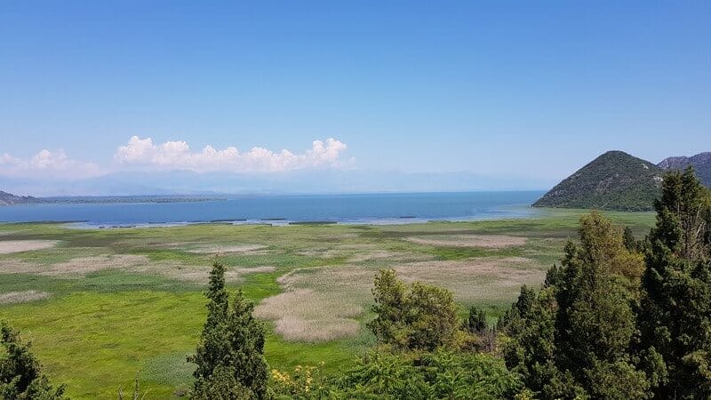 View of Lake Skadar from Besac Fortress