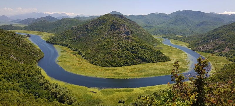 Horseshoe Bend on Lake Skadar National Park