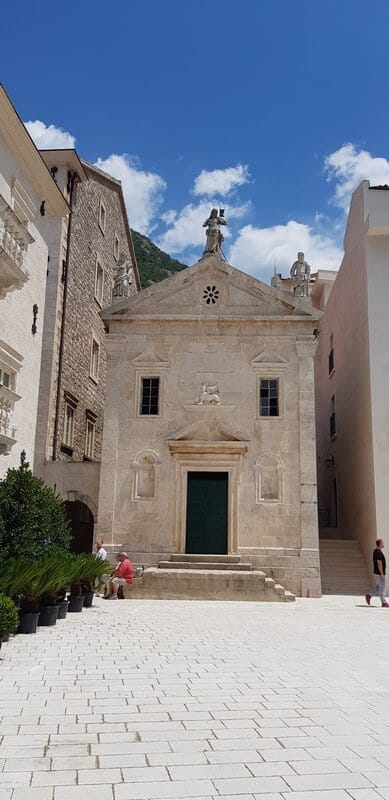Perast on the Bay of kotor in Montenegro