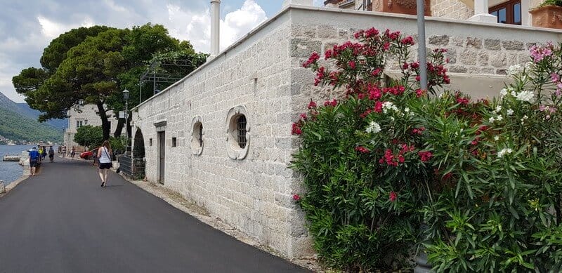 Perast on the Bay of kotor in Montenegro