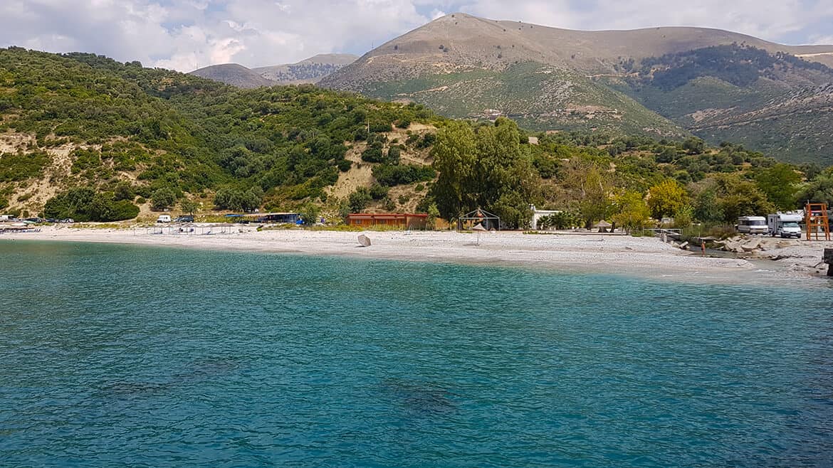 Wild Camping in Albania: Bunec Beach camping