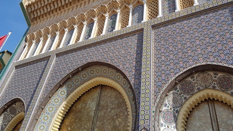 Fes, Morocco: Royal Palace: Royal gates
