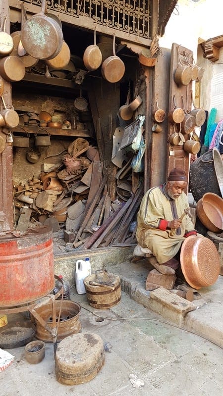 Tour of Fes medina: Coppersmiths