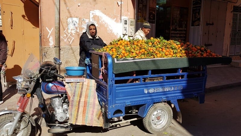 Errachidia market - oranges