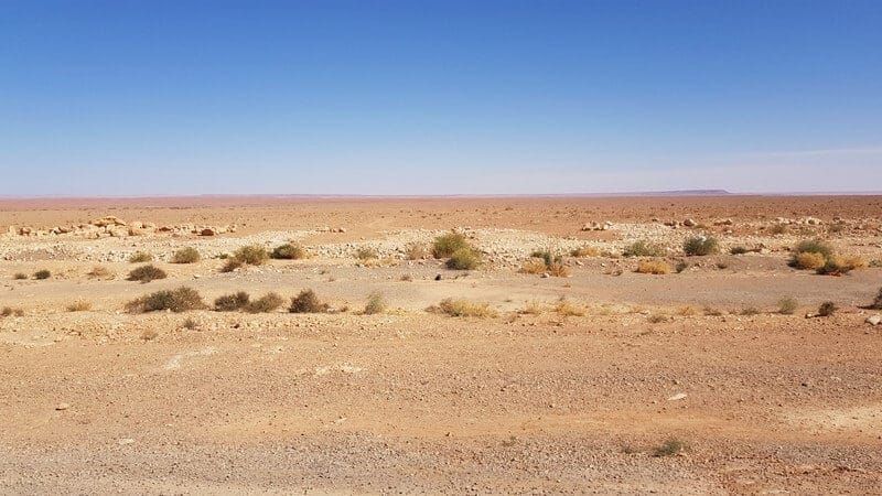 Ziz Gorge: pink landscape
