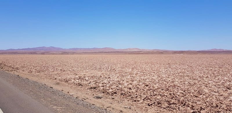 Dry hot Atacama desert