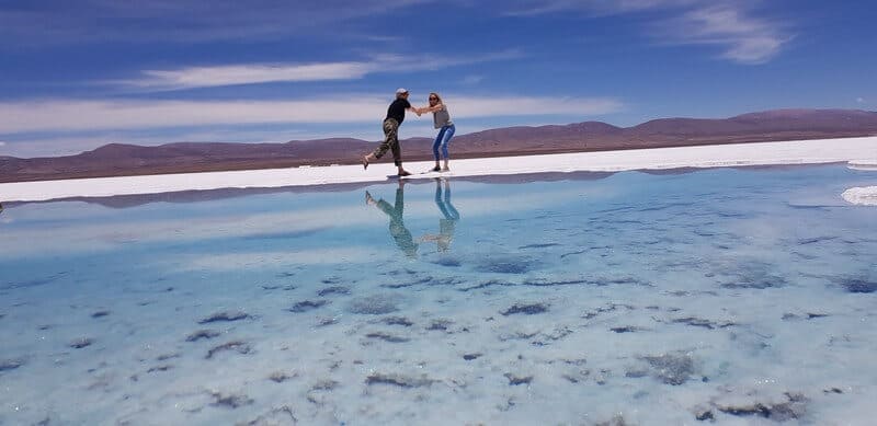 Salinas Grande salt flats in Northern Argentina