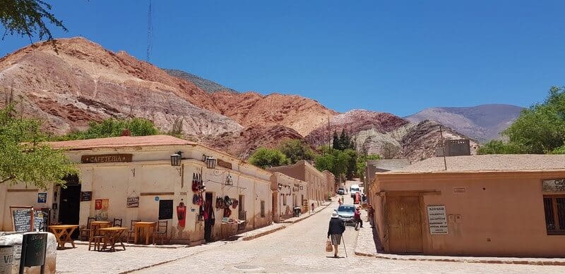 Seven Coloured Hills in Purmamarca in Norther Argentina