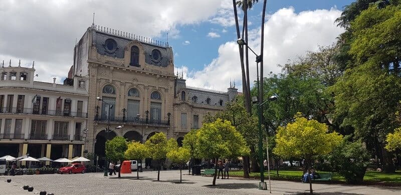 Central Plaza in Salta in Argentina