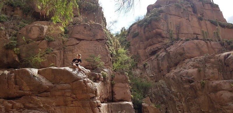 Hualco Canyon in Argentina