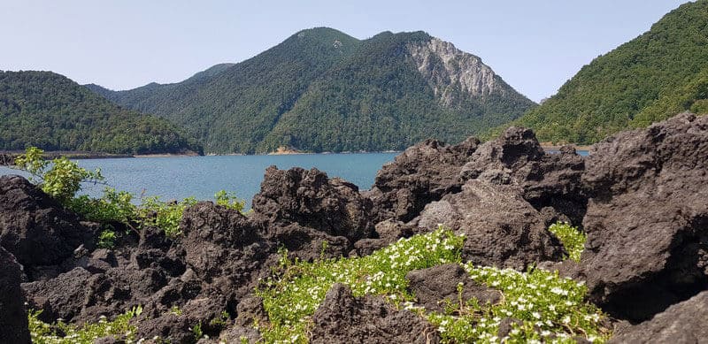 Laguna Verde in Conguillio National Park in Chile