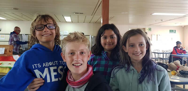 friends on the navimag ferry